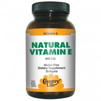 Natural Vitamin E Country Life 60 капсул
