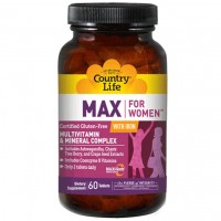 Max for women with iron Country Life 120 таблеток