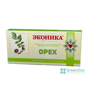 Фитосвечи Орех, Эконика, 10 штук