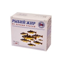 Рыбий жир из печени трески, 100 капсул