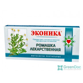 Фитосвечи Ромашка лекарственная, Эконика, 10 шт.